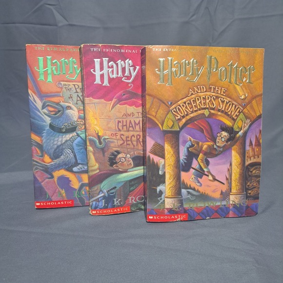 Other - Harry Potter Books 1-3 Sorcerer's Stone Chamber of Secrets Prisoner of Azkaban